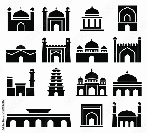 Pixel art nature icons featuring trees water and wildlife