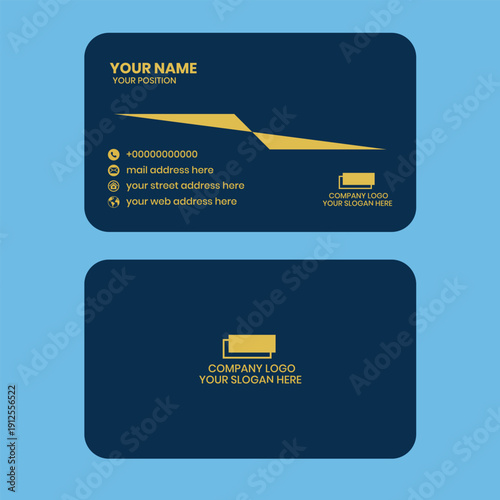  This is a Set of black gold modern business card print templates. Personal visiting card with company logo. Vector illustration. Stationery design with simple modern luxury elegant abstract pattern b