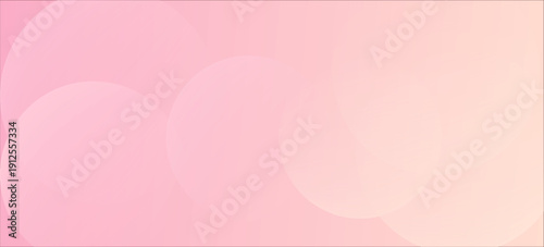 Minimalist banner background, pastel pink and yellow gradient. Geometric circle effect style, abstract background.