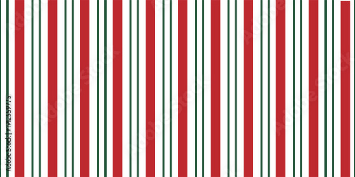 Christmas seamless pattern with a classic candy cane design with alternating red and green diagonal stripes on a white background, perfect for festive holiday themes.