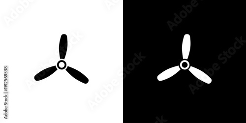 Ceiling Fan Blades in Black and White.