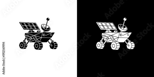 Mars Rover Robot Space Exploration Vehicle.