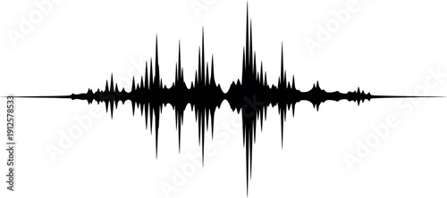 Dynamic Audio Spectrum Wave Line Silhouette - Music and Sound Visualization
Adobe Illustrator Artwork