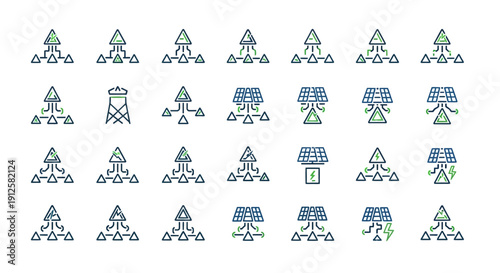 Abstract Network Connection and Communication Triangle Icons Pattern Representing Digital Infrastructure, Data Transfer, Cloud Networking, Wireless Technology, Smart Systems, Internet Connectivity, In