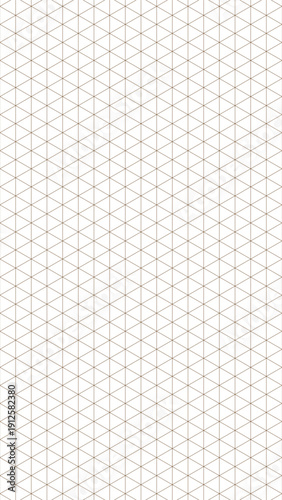 Subtle light brown isometric grid pattern on a clean white background, versatile geometric design element for technical drawings, graphic design, and abstract layouts