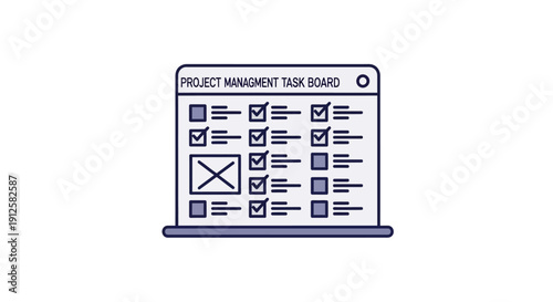 Project Management Planning Board and Task Organization Dashboard with Workflow Charts, Productivity Tools, Business Strategy Layout, Team Coordination System, Performance Tracking Interface, Corporat