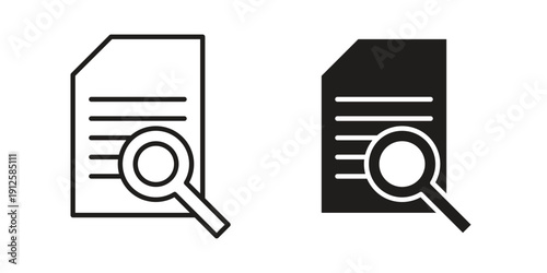 Case study icon in black line style set. logotype designs