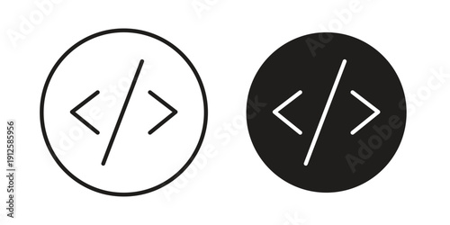 Code icon in black line style set. logotype designs Free Download Code icon in black line style set. logotype designs - GFXLoad