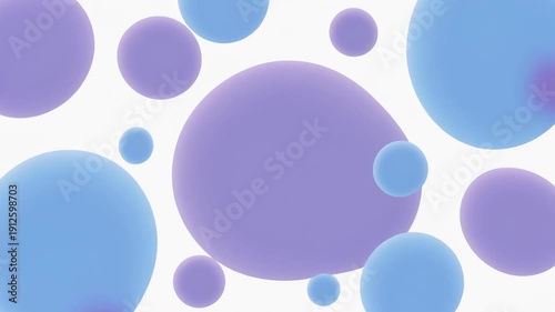 Abstract purple blue liquid particles fluid animation loop motion