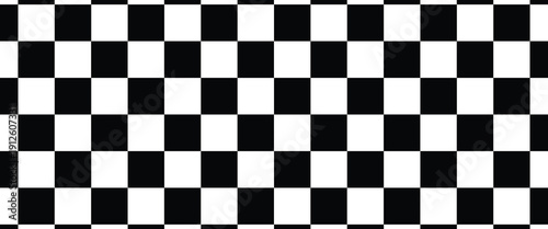Black and white checkered pattern, Checkerboard seamless pattern