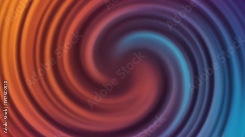 Swirling vortex gradient motion background with warm and cool colors