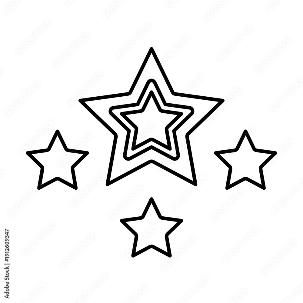 Obraz premium Five star icon