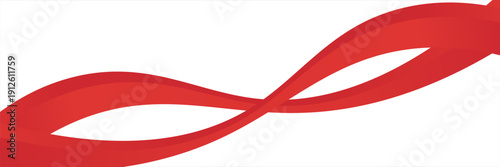 Vector red line background curve element with white space for text and message design, overlapping layers, vector. eps10