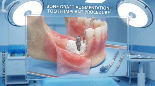 bone graft augmentation tooth implant procedure