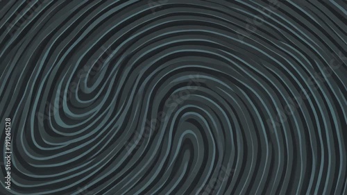 Abstract fingerprint scanner animation with shifting ridges