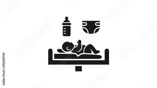 Minimalist concept image with empty text and blank tags placeholder