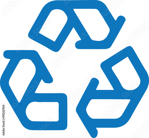 unique recycling symbol icon