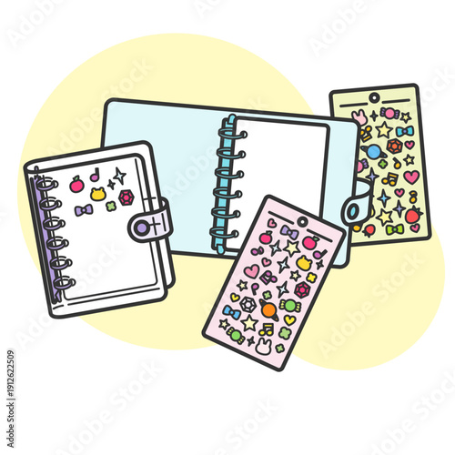 シール帳用透明バインダーとシール