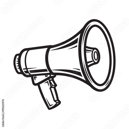 Megaphone icon for announcement