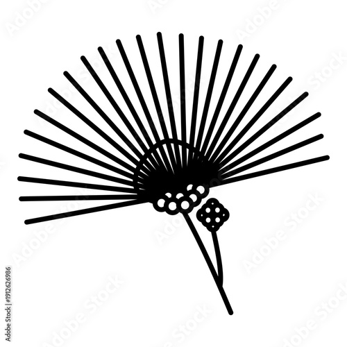 fairy duster line icon