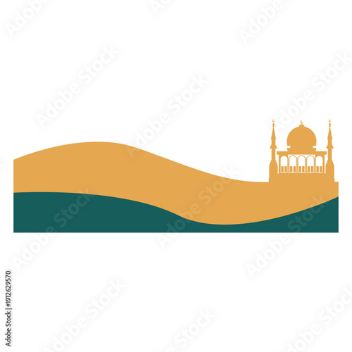 Islamic Mosque Banner Border