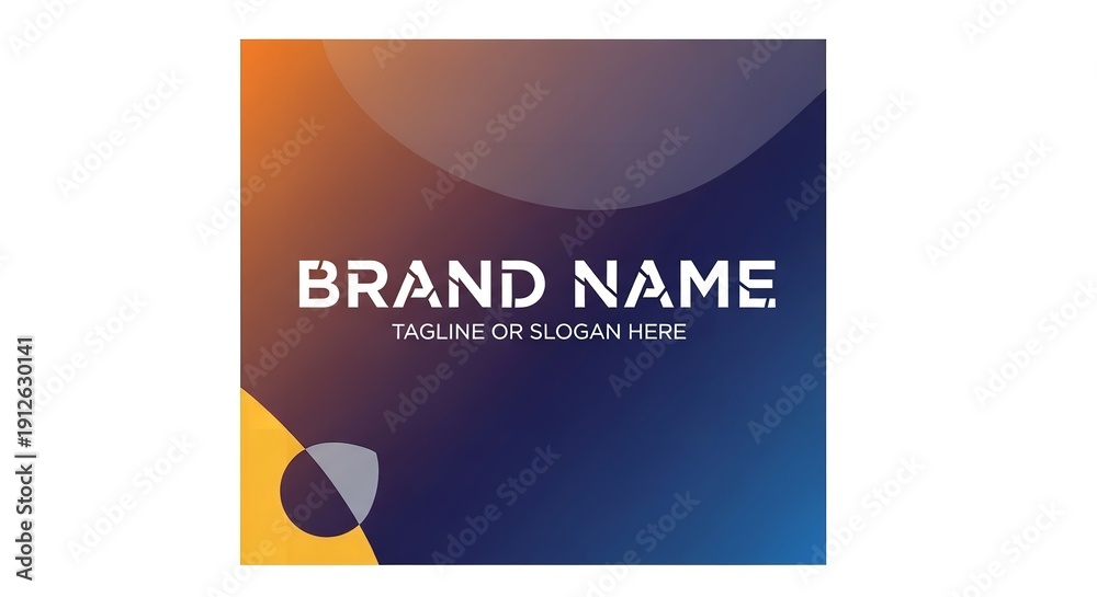 Fototapeta premium A modern business logo template with a colorful gradient background