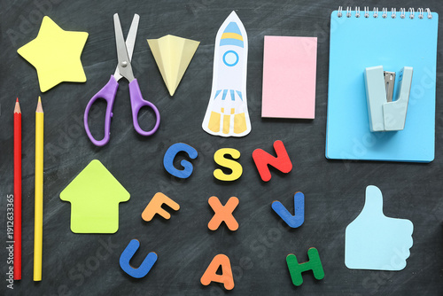 Different stationery suppli...