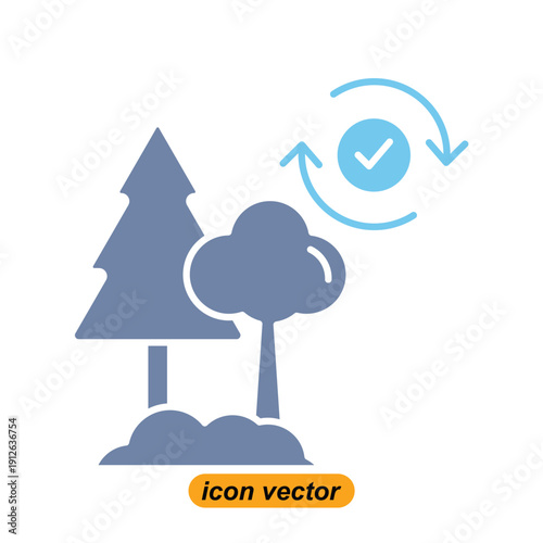conservation icons. Flat illustrations of conservation vector icons for the web. Vector illustrations of company icons.
