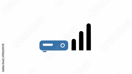 Mobile phone signal strength indicator.