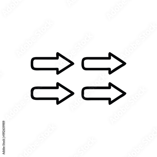 minimal, arrow, indicators, collection, pointer, direction, navigation, symbol, sign, interface, control