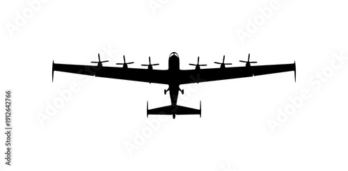 High-Wing Aircraft Vector Illustration