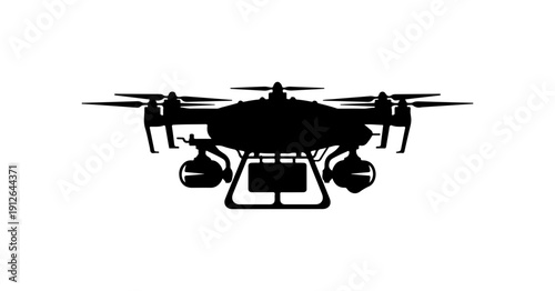 Modern Quadcopter Drone Vector Illustration