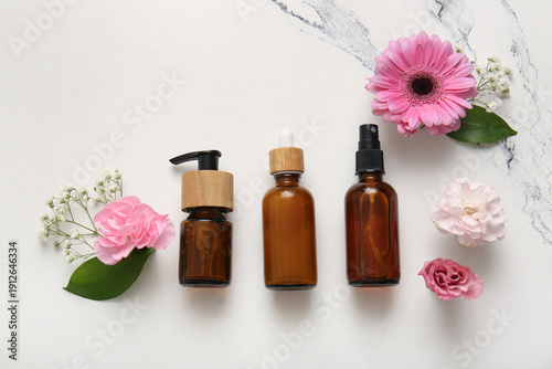 Different cosmetics and bea...