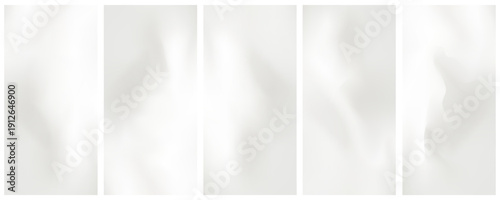 Set smooth wavy gray gradient background. Soft silver liquid wallpaper. Silk nacre color texture for banners, flyers, presentations, graphic design.