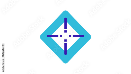 Target Crosshair Icon inside Blue Diamond Shape. Concept of Precision, Focus, Aiming, Strategy, or Location Technology Symbol. Free Download Target Crosshair Icon inside Blue Diamond Shape. Concept of Precision, Focus, Aiming, Strategy, or Location Technology Symbol. - GFXLoad