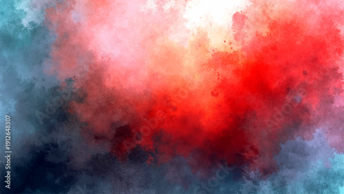 Vector Abstract watercolor painting with vibrant colors and fluid textures, evoking a sense of artistic expression, dynamic energy, and creative inspiration