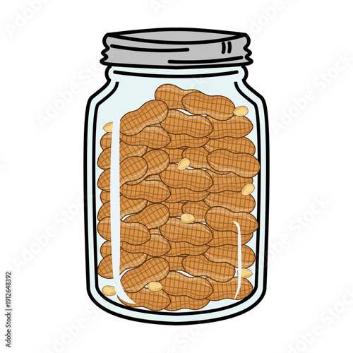Peanuts In Glass Jar