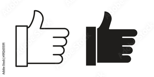 Like icon in black line style set. logotype designs