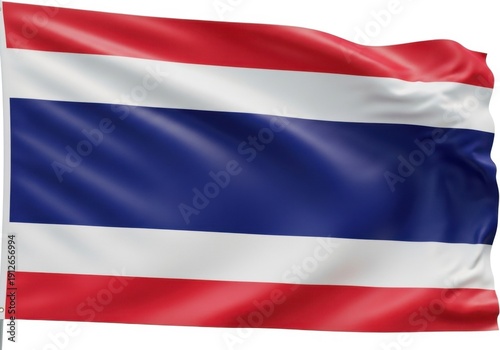 Free Download Thai Flag Waving in Daylight - GFXLoad
