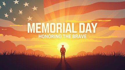 Memorial Day banner design.