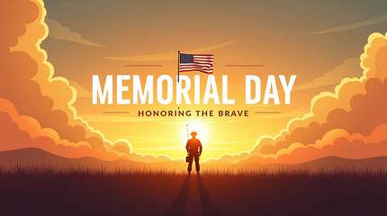 Memorial Day banner design.