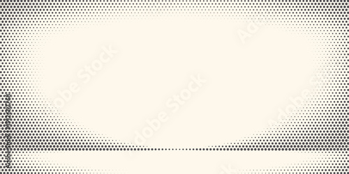 Hexagon Shapes Vector Abstract Geometric Technology Oscillation Wave Isolated on Light Background. Halftone Hex Retro Simple Pattern. Minimal 80s Style Dynamic Tech Wallpaper