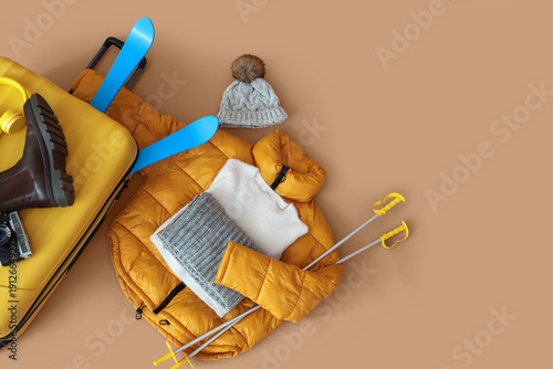Suitcase with winter access...