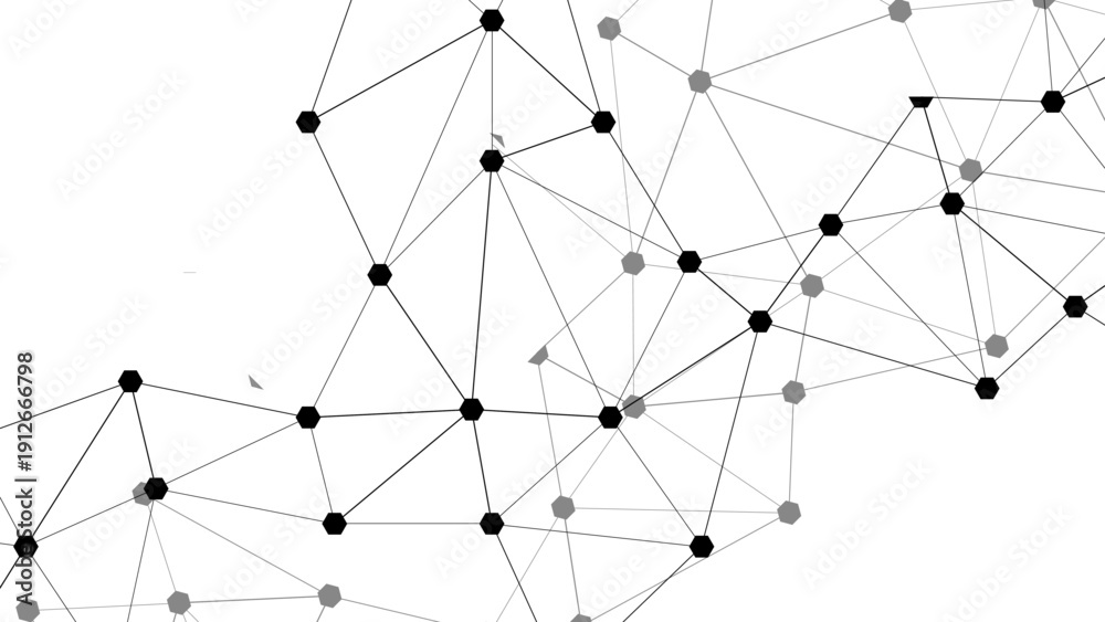 custom made wallpaper toronto digitalAbstract technology background vector with circles creates a 3d geometric network structure and science connection pattern for a modern communication concept