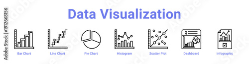 -Data Visualization Icon Banner and Collection