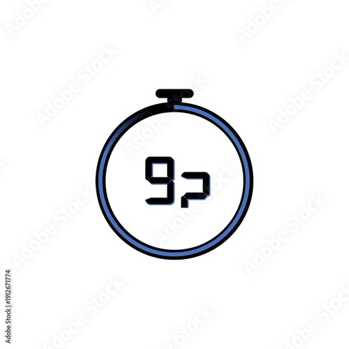 Stop watch tome counter effect icon animation video transition 