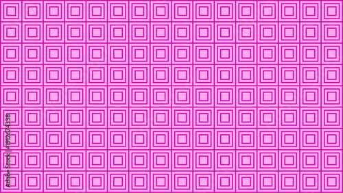 Abstract Minimal Pink Structured Symmetrical Nested Square Grid Vector Background