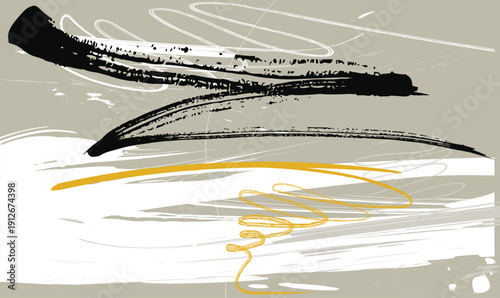 layered mixed media canvas, scribble brush cream color abstract paint texture, colorful Abstraction oil painting, curved shapes, dotted patterns, soft psychedelic artistic surface.eps