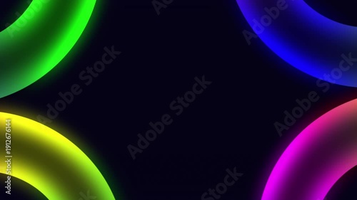 abstract background with glowing circles