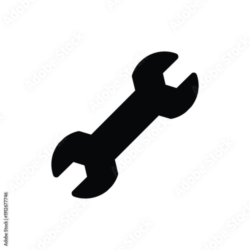 wrench solid icon vector design good for web or mobile app